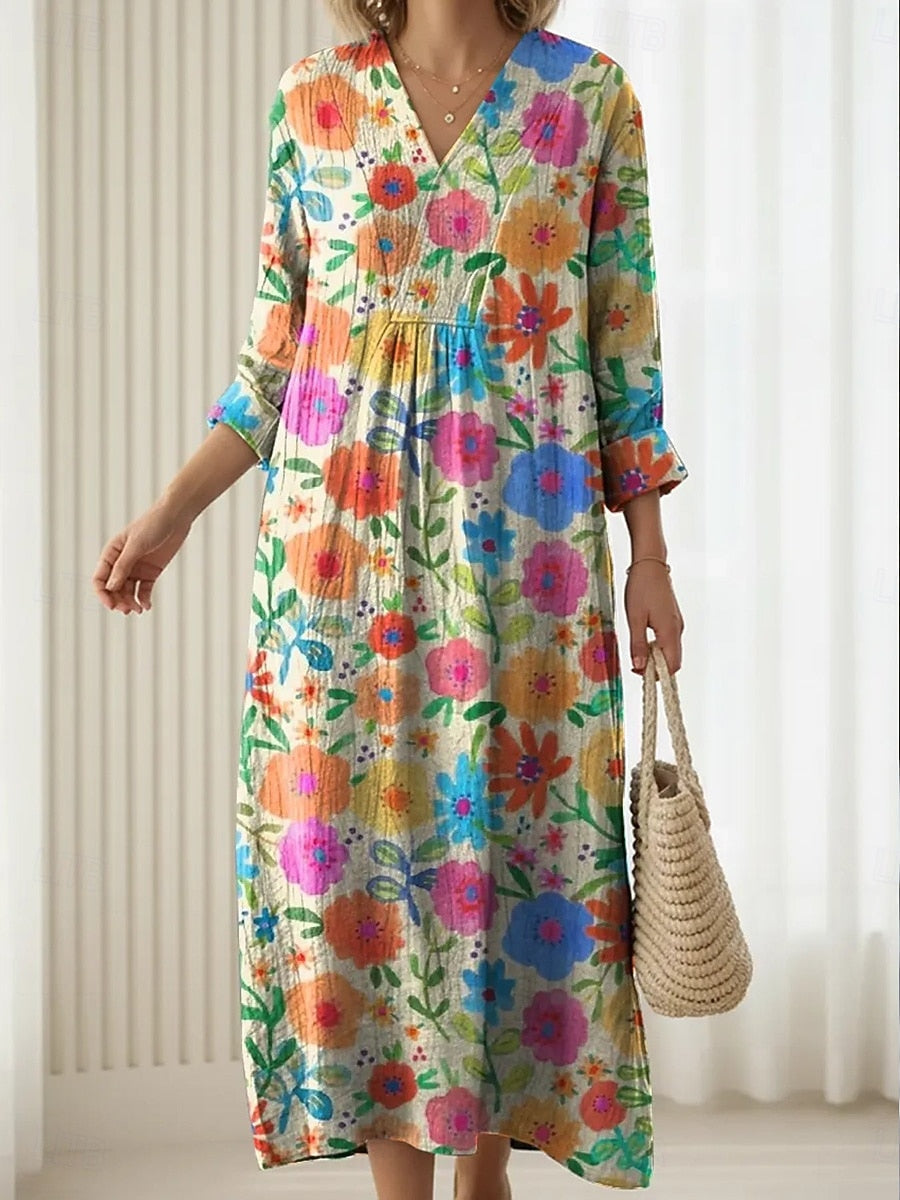 kelsey long sleeve maxi dress Kiyonna Plus Size Kelsey Long Sleeve Maxi Dress