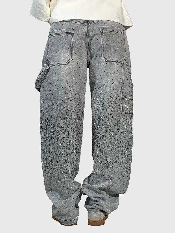 Pantalones con patrón de diamantes