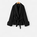 Cappotto Donna in Ecopelliccia – Eleganza Ivy League con Lacci