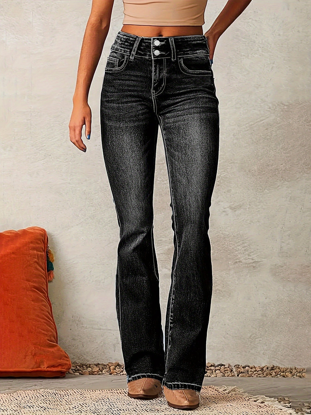 High-Waisted Flare Pants