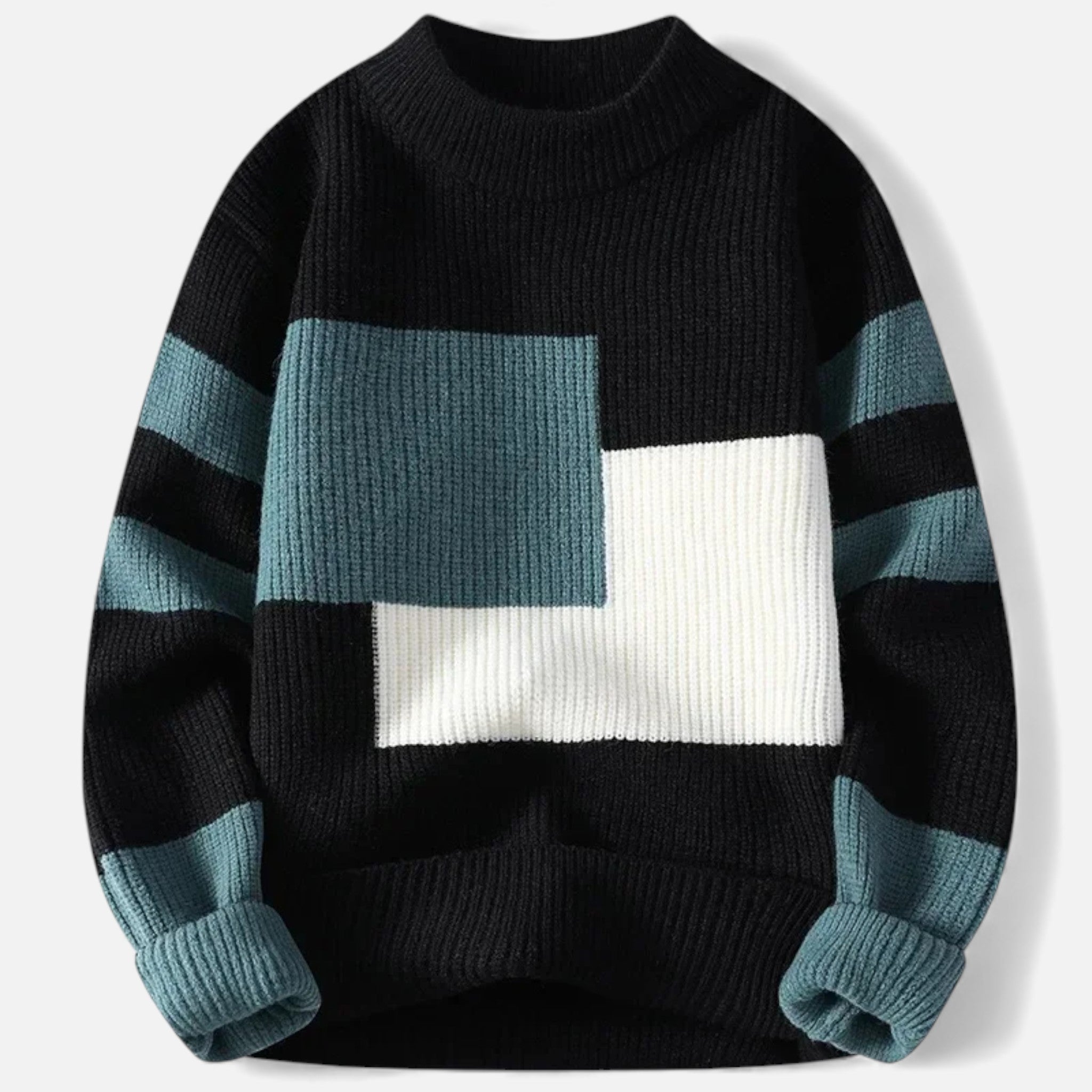 Women'S Slight-Stretch Knitted Cabled Sweater