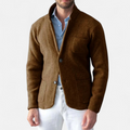 Chaqueta vintage de lana para hombre con cuello alto