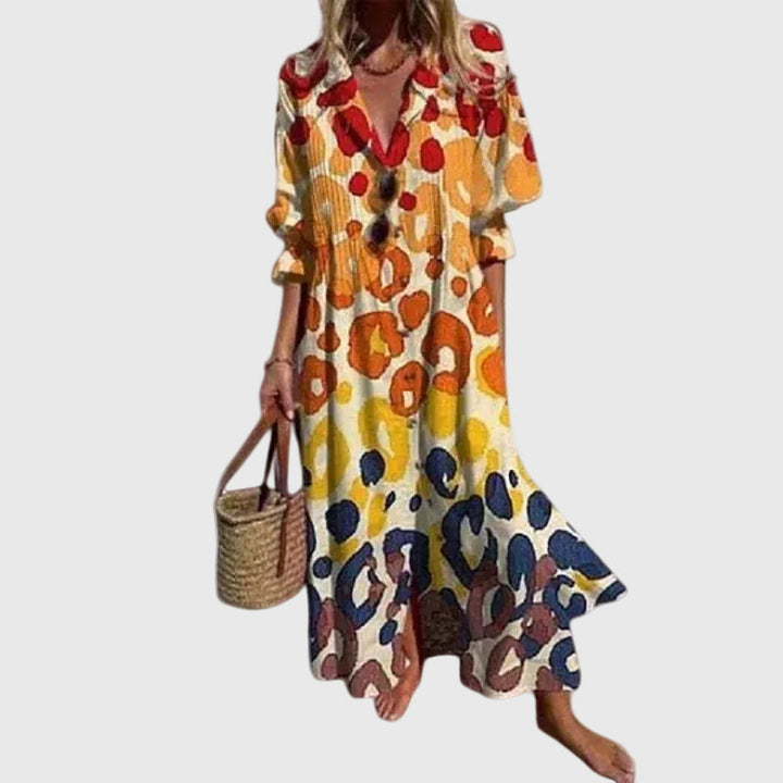 Vestido maxi bohemio elegante