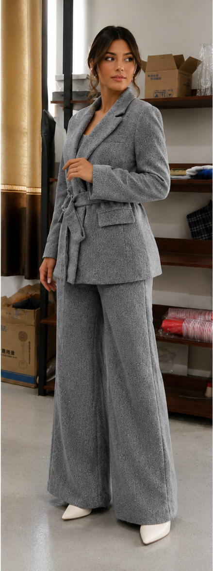 Elegant Three-Piece Suit Set
