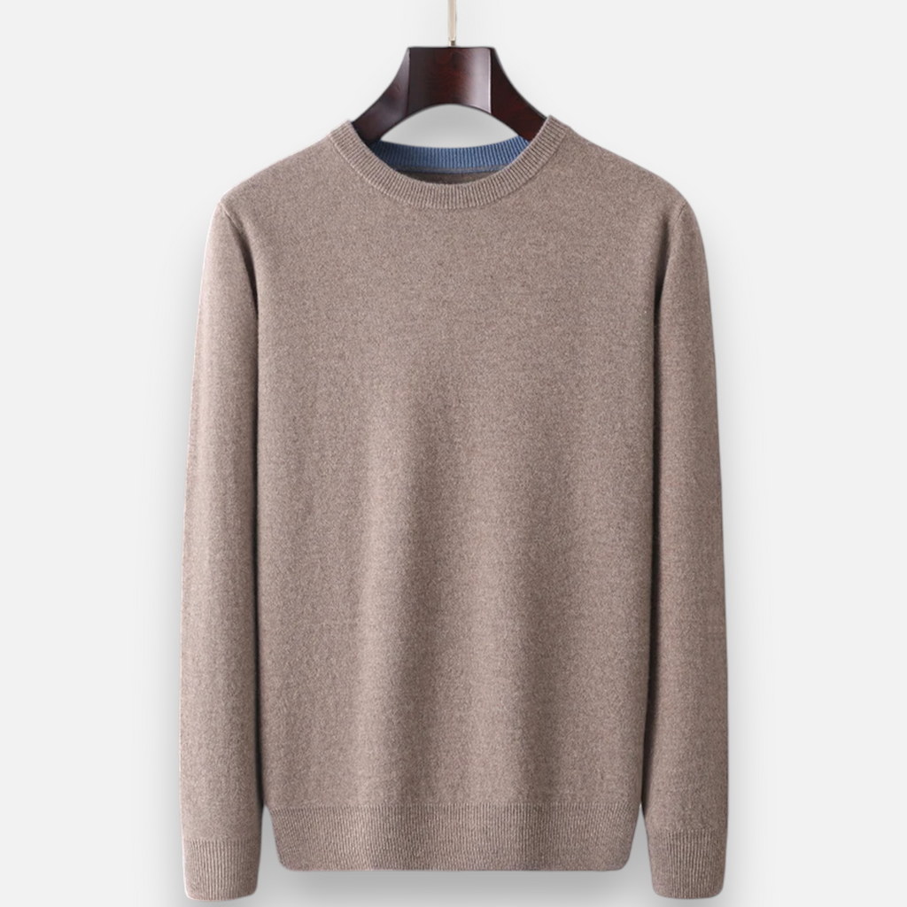 Jersey holgado de lana de cachemira para hombre