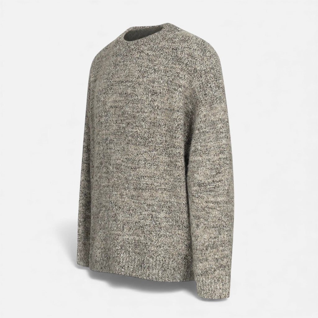Maglione da uomo effetto lana con scollo rotondo