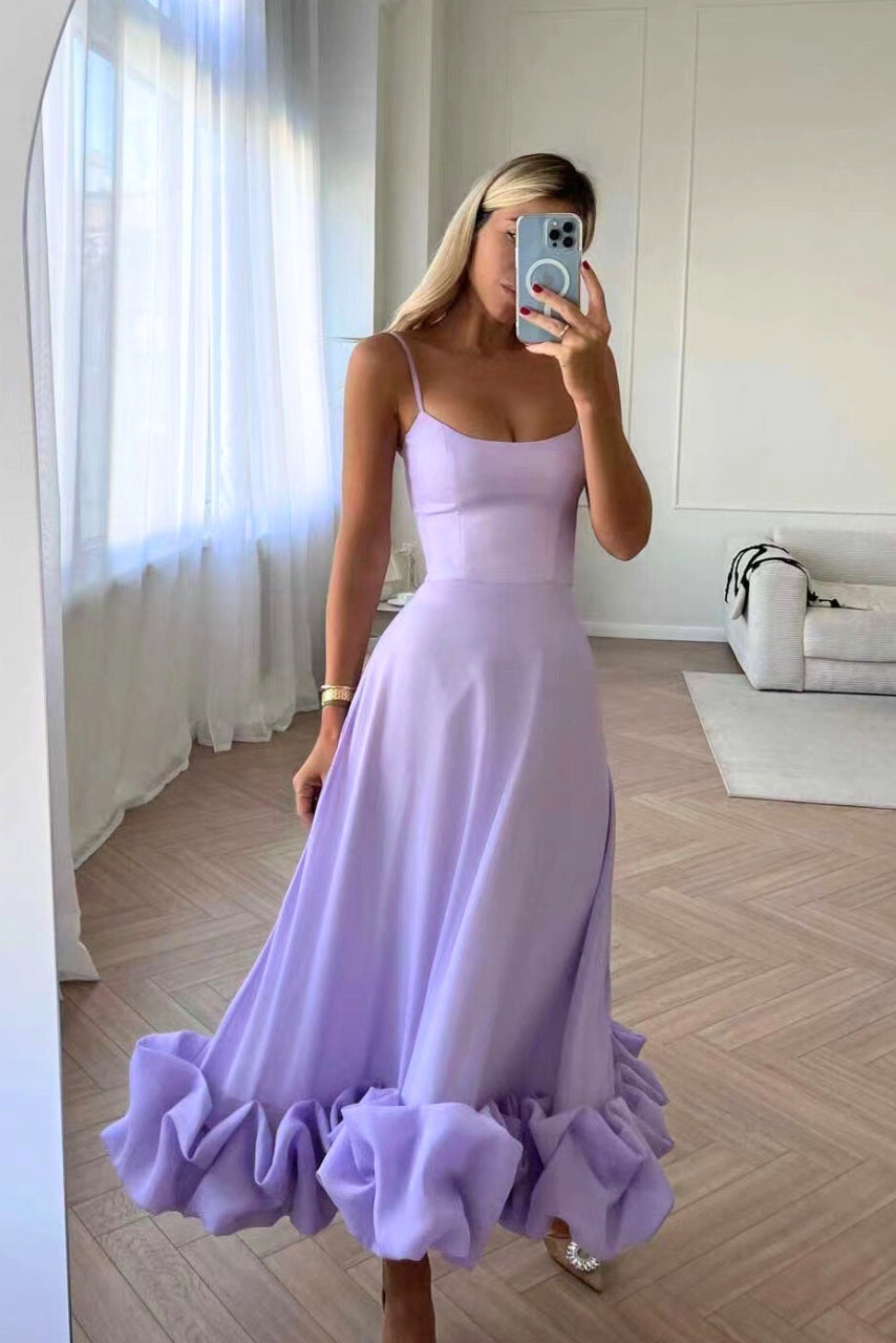 Vestido midi de noche para invitada de boda