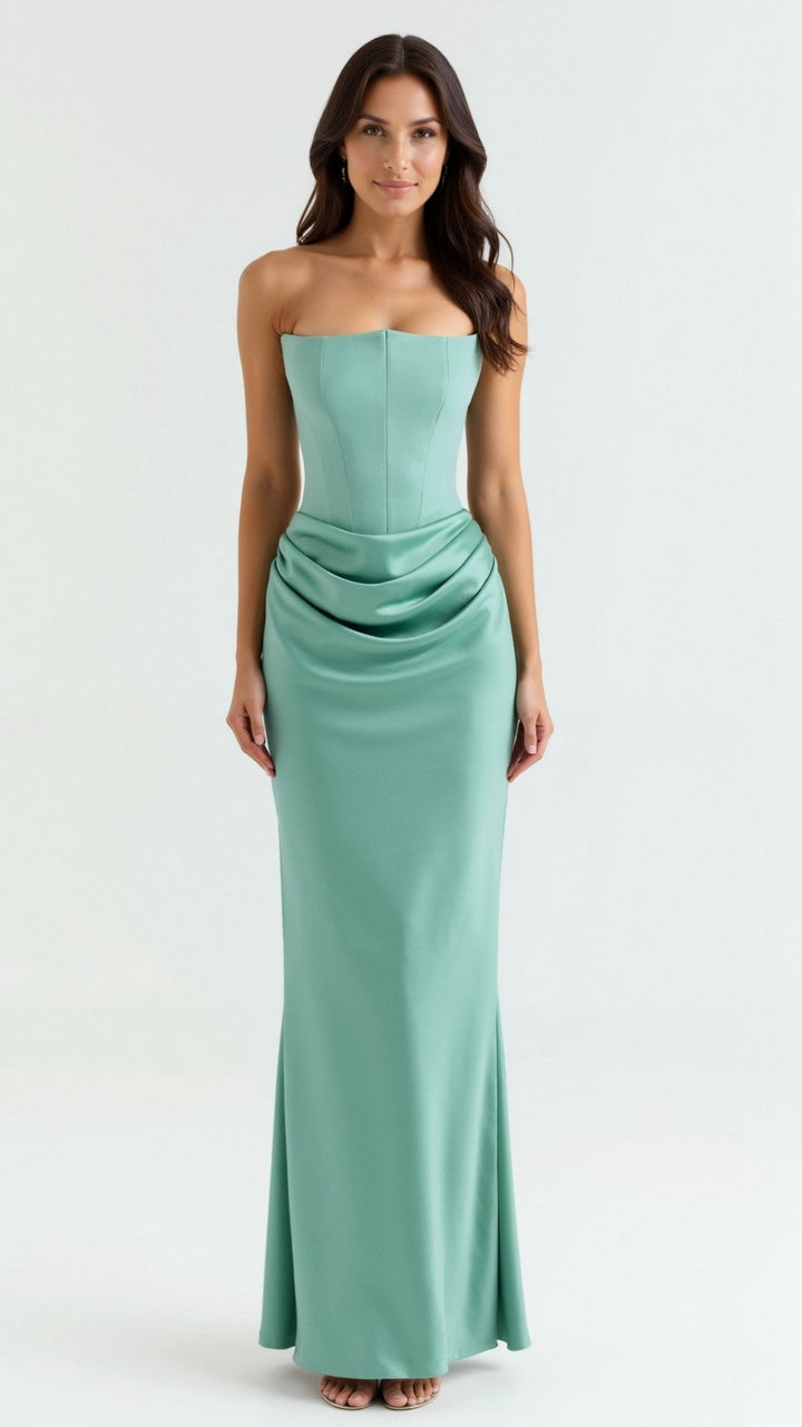 Timeless Elegant Soft-touch Maxi Wedding Guest Dress for Women