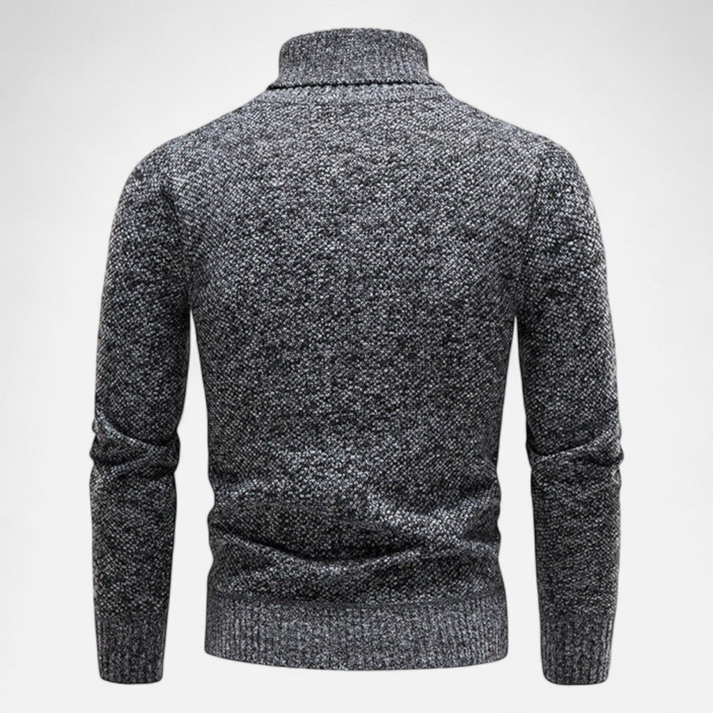 Suéter de cuello alto tejido para hombre – Calidez gruesa para el invierno