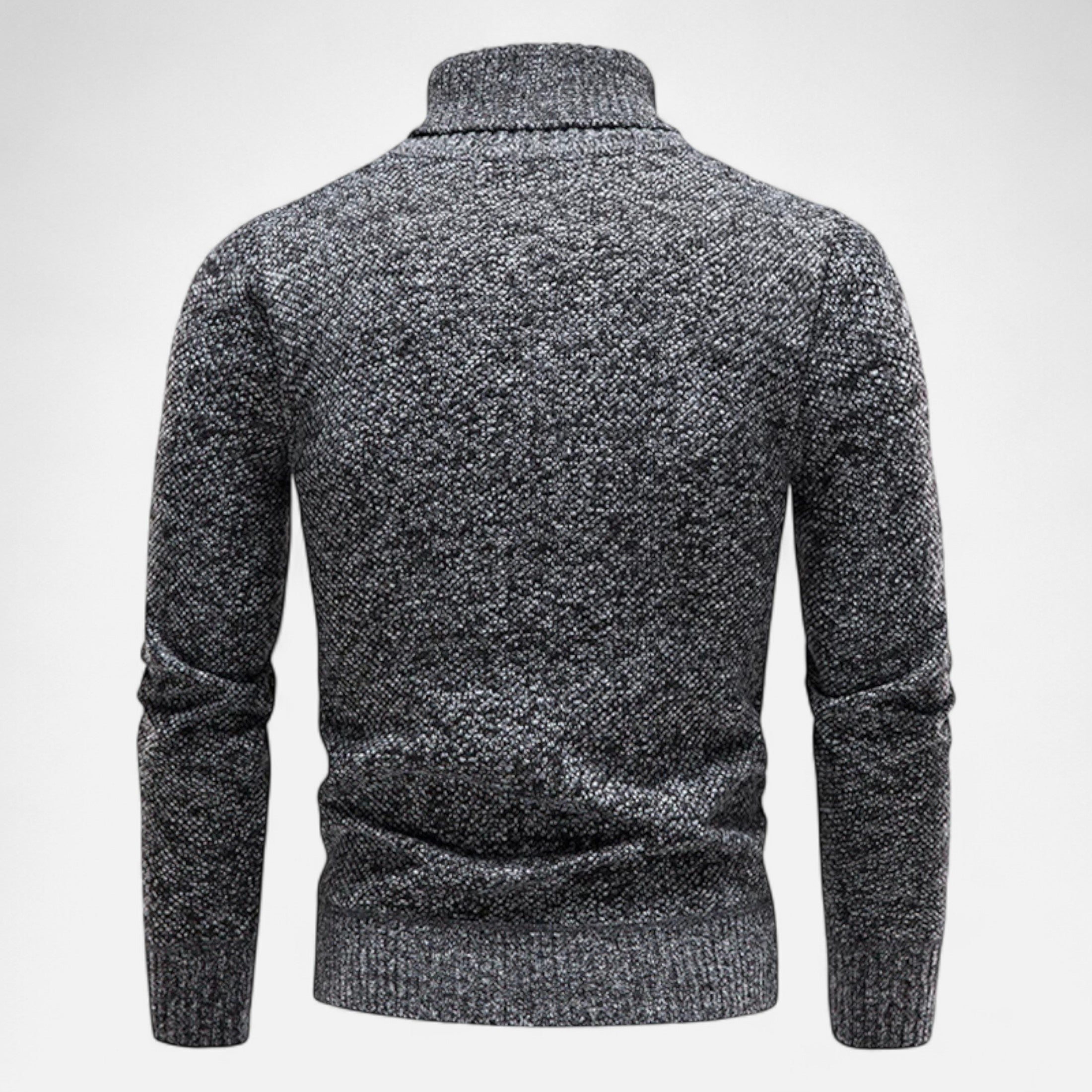 Suéter de cuello alto tejido para hombre – Calidez gruesa para el invierno