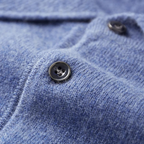 Suéter tipo polo para hombre de lana merino