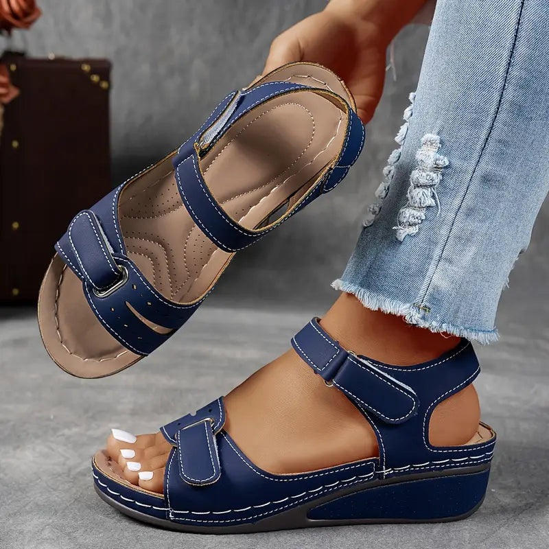 Sandalias ortopédicas con cuña y soporte