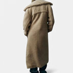 Cappotto Teddy lungo doppiopetto da donna