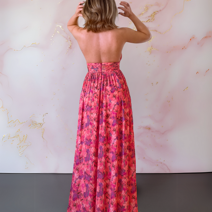 Vestido Maxi Floral Elegante