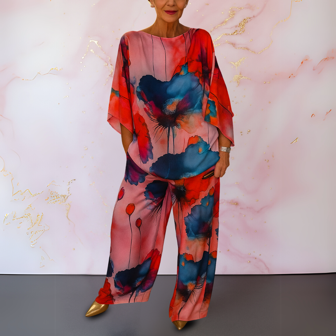 Feminine Coordinated Two-Piece Set