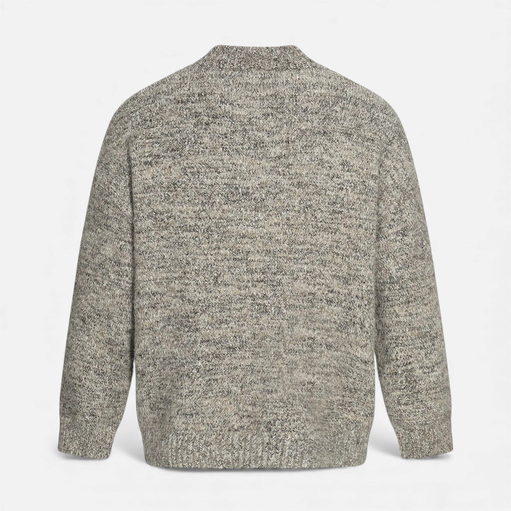 Maglione da uomo effetto lana con scollo rotondo