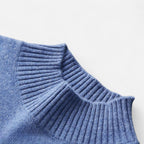 Maglione da uomo a collo alto in pura lana