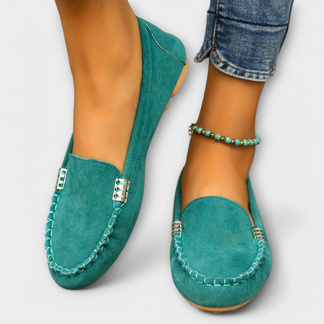 Mocasines tipo mocasín sin cordones
