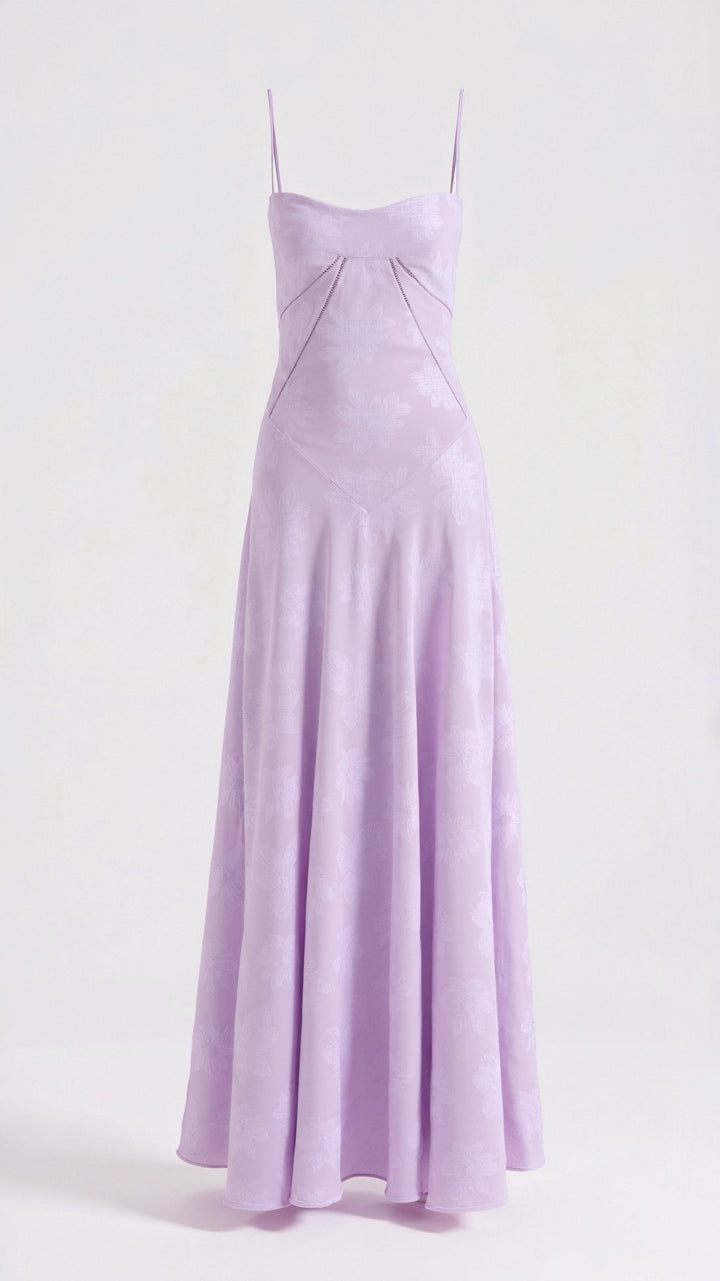 Women's Classic Statement Long Evening Formal Slip Maxi Wedding Guest Dress