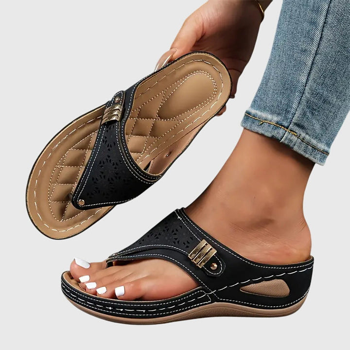 Comfort Support Sandals with Cushioned Sole