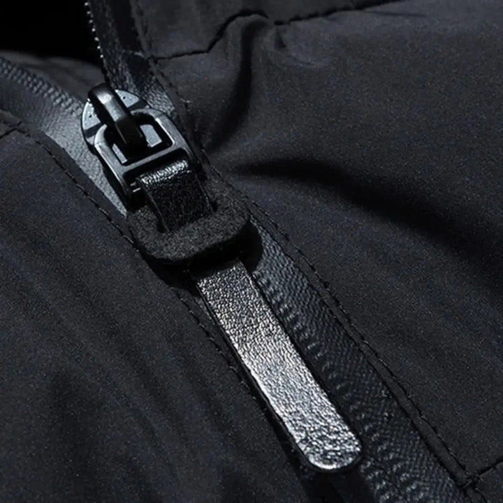 Men’s Timeless Layered Hooded Puffer Jacket for Winter