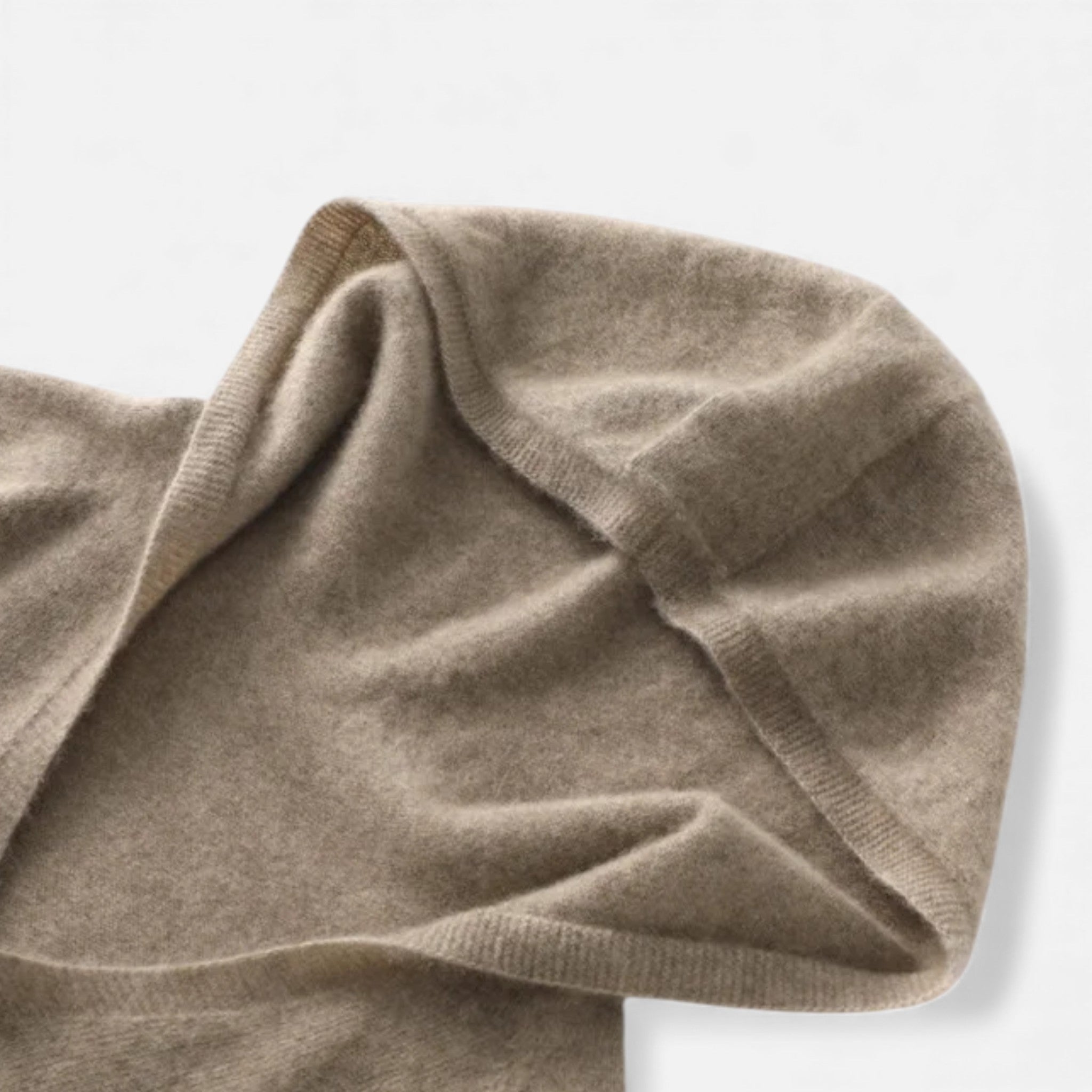 Sudadera con capucha de lana suelta para mujer con cuello en V y tejido de punto