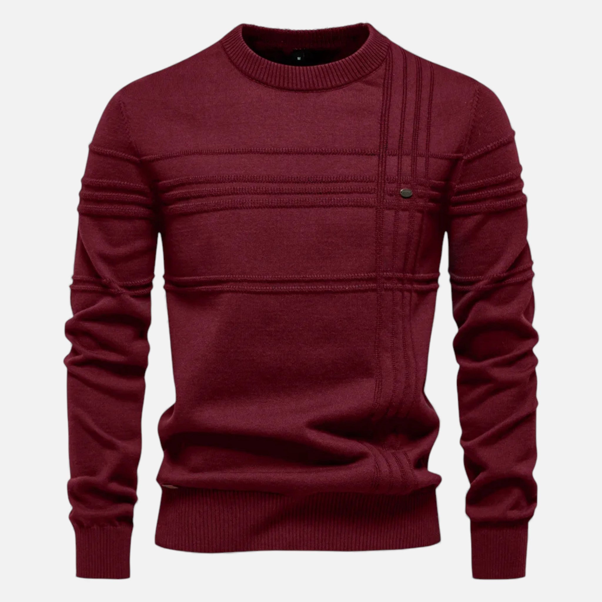 Men's Slim Fit Structured Knit Sweater