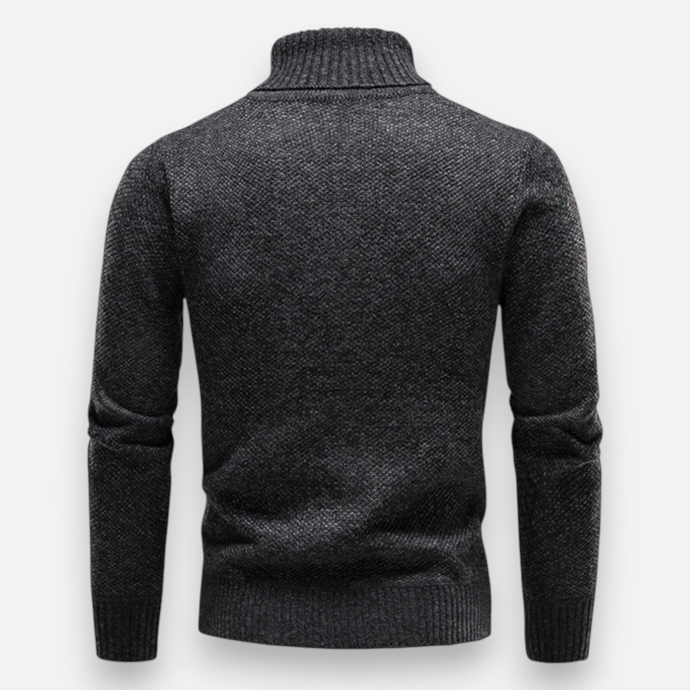 Suéter de cuello alto tejido para hombre – Calidez gruesa para el invierno