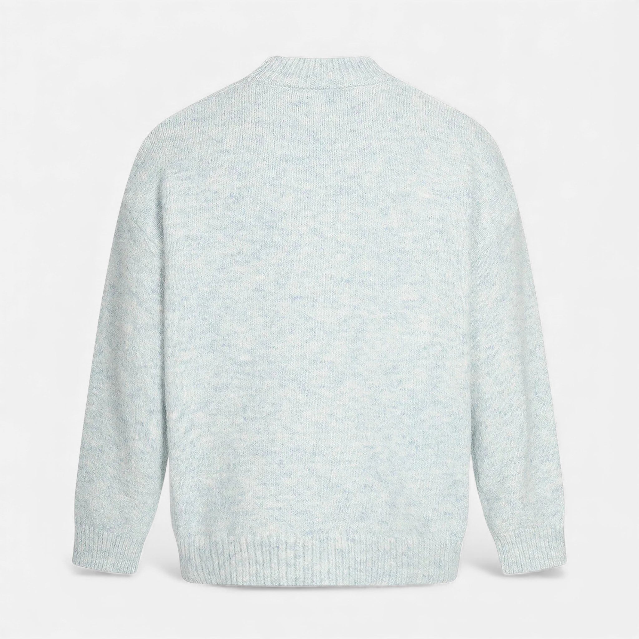 Maglione da uomo effetto lana con scollo rotondo