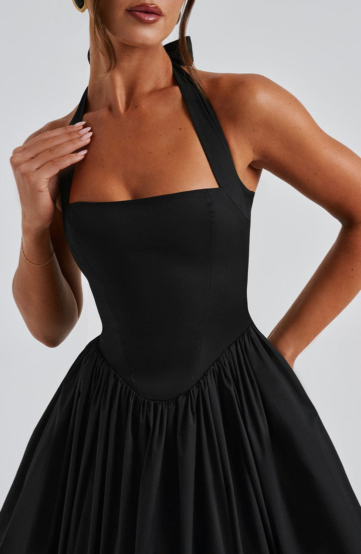 Women's Fashion-forward Halter Wedding Guest Dress