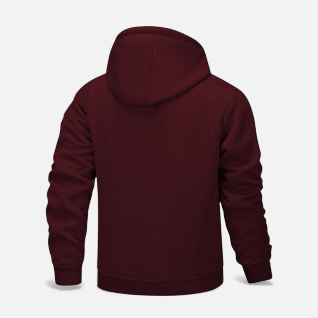 Men’s Fleece-Lined Winter Hoodie Jacket