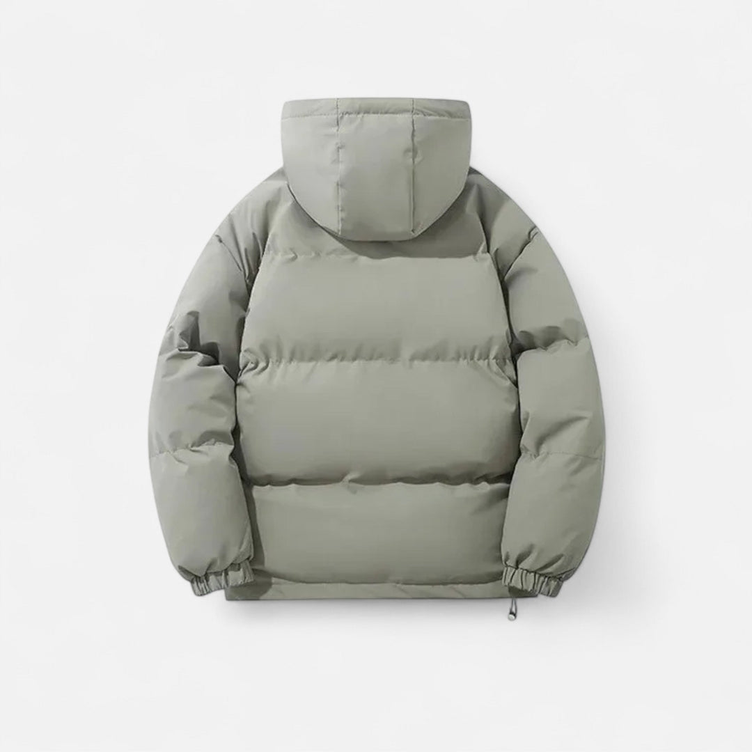 Chaqueta acolchada con capucha versátil para hombre y mujer para meses fríos