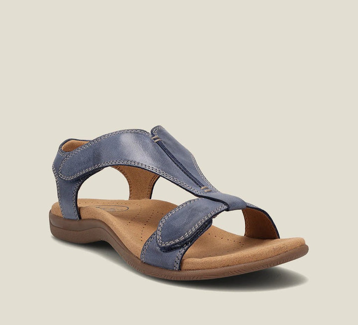 Sandalias ortopédicas de cuero vegano con amortiguación