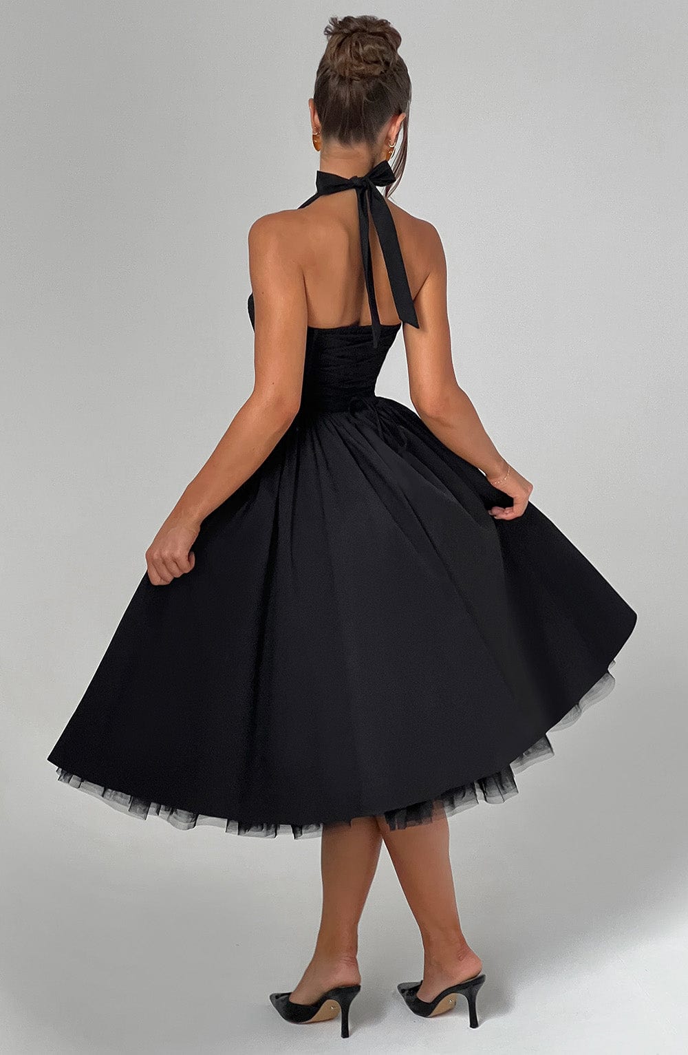 Women's Fashion-forward Halter Wedding Guest Dress