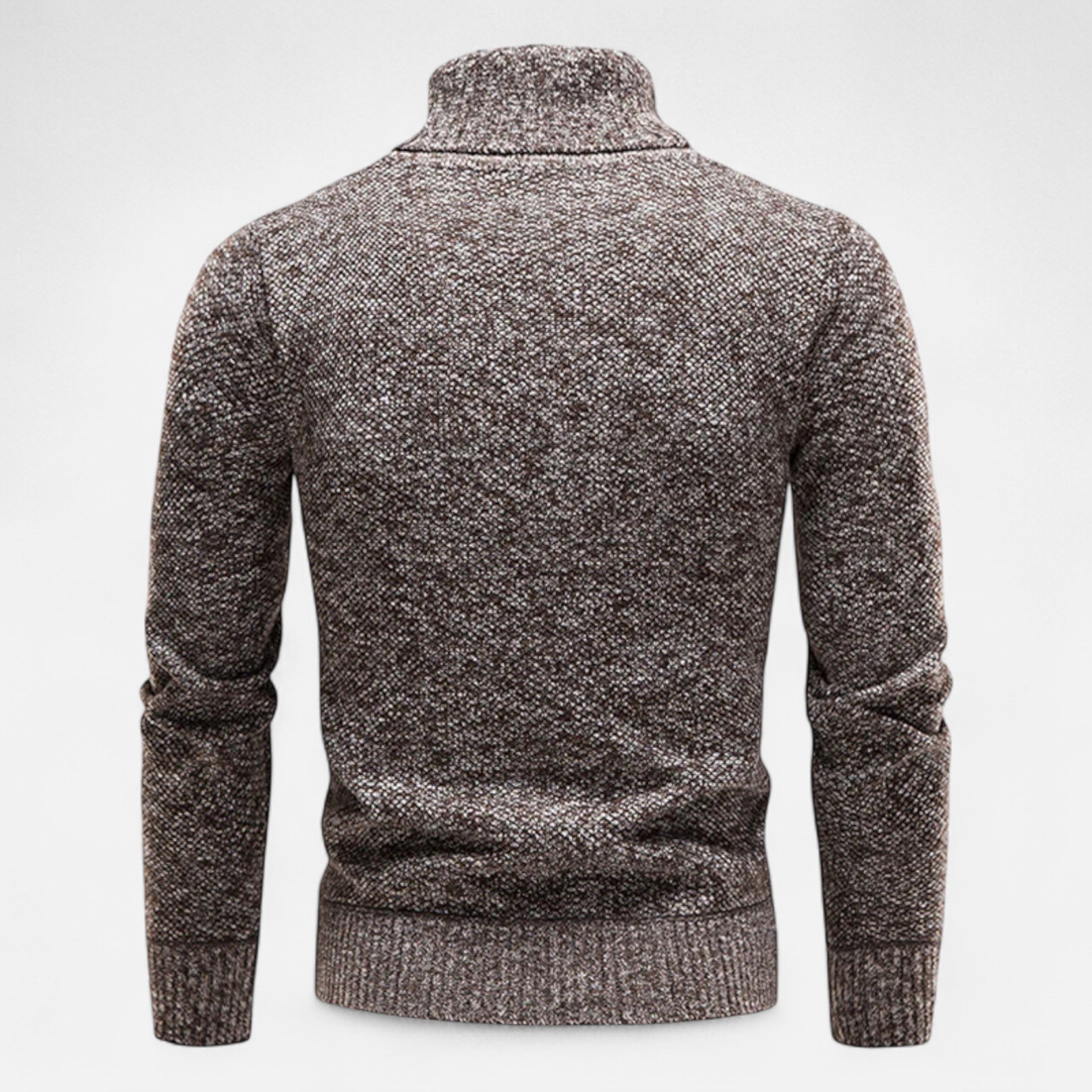Suéter de cuello alto tejido para hombre – Calidez gruesa para el invierno