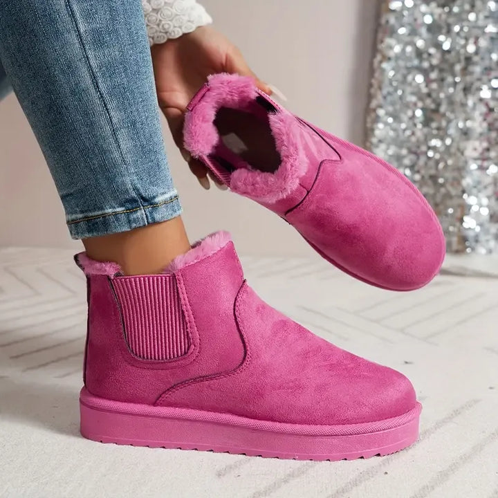 Solid Color Short Ankle Boots