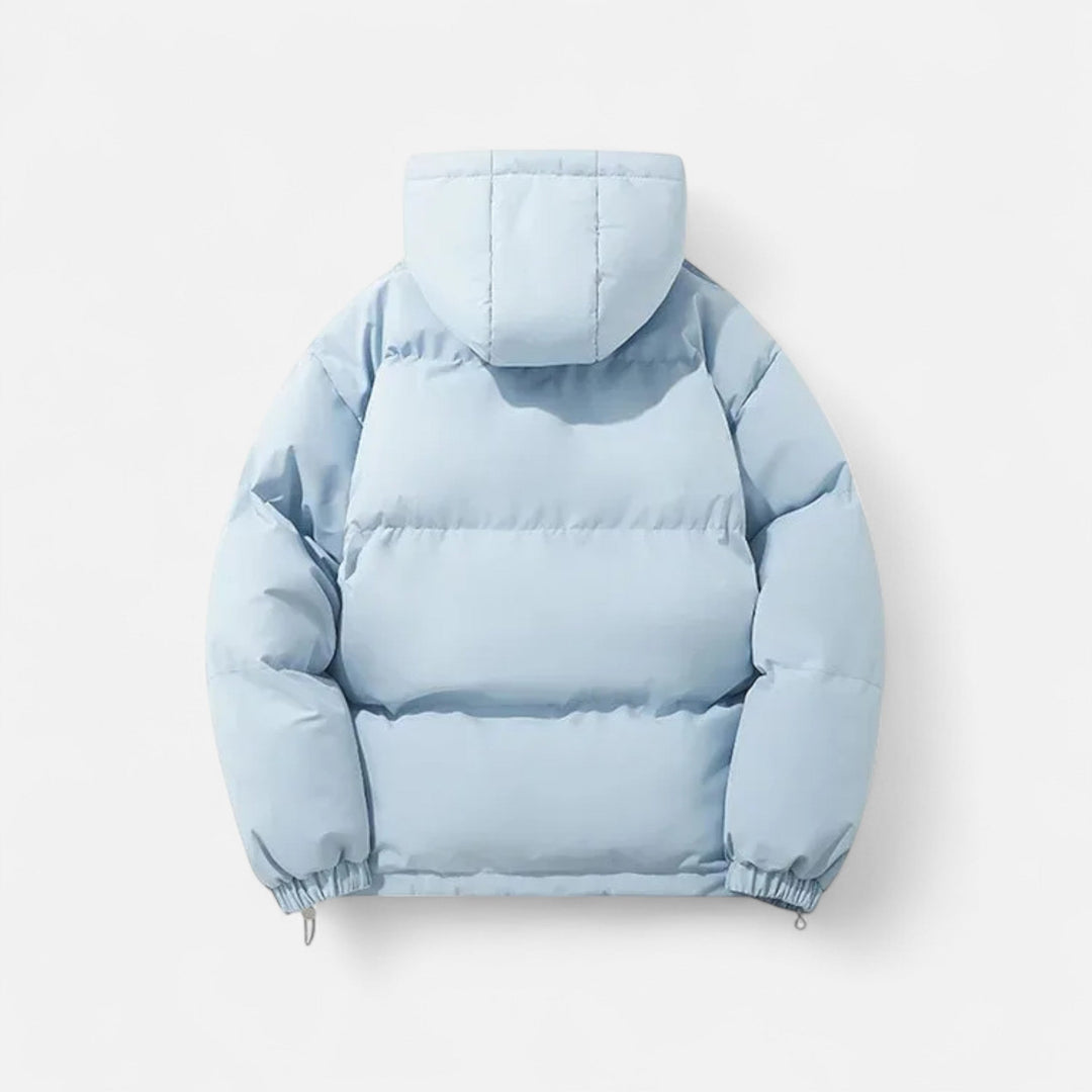Chaqueta acolchada con capucha versátil para hombre y mujer para meses fríos