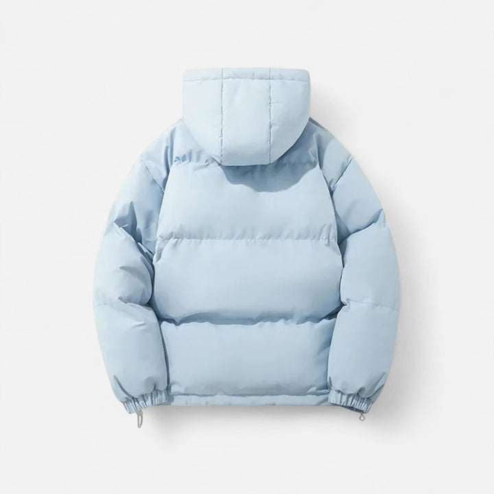 Chaqueta acolchada con capucha versátil para hombre y mujer para meses fríos