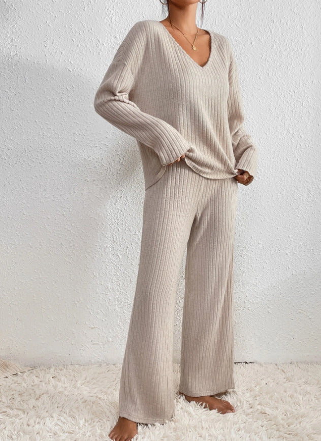 Cozy Ribbed Knit Lounge Set