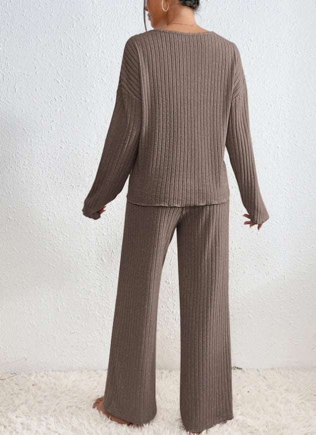 Cozy Ribbed Knit Lounge Set
