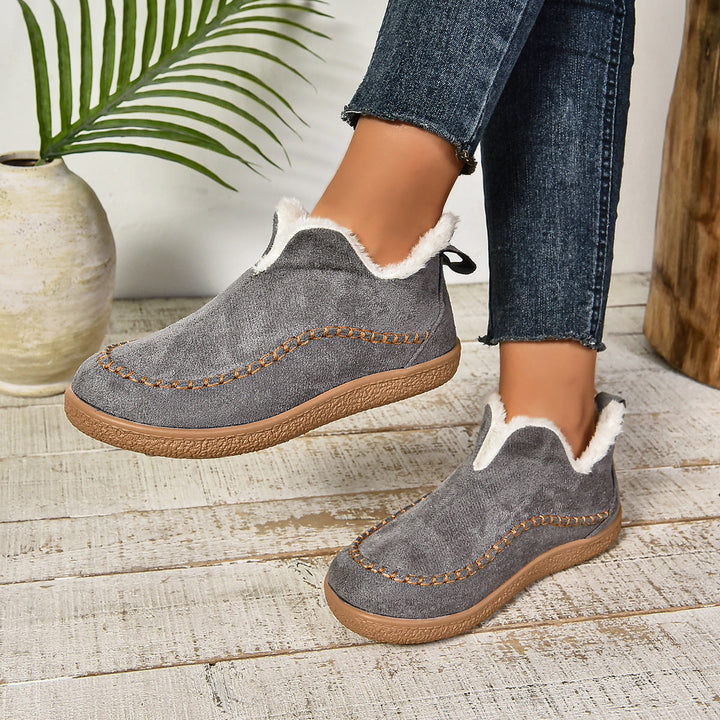 Fur Lined Comfort Ankle Boots