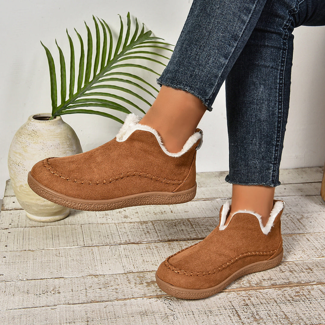 Fur Lined Comfort Ankle Boots