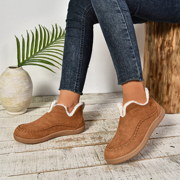 Fur Lined Comfort Ankle Boots