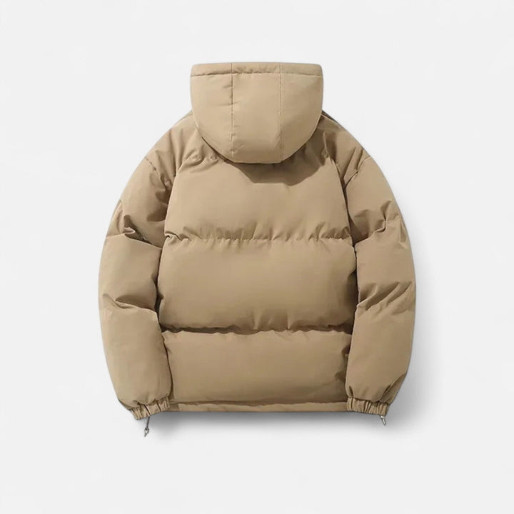 Chaqueta acolchada con capucha versátil para hombre y mujer para meses fríos