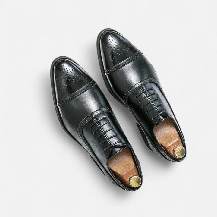 Zapatos formales tallados para hombre con suela antideslizante