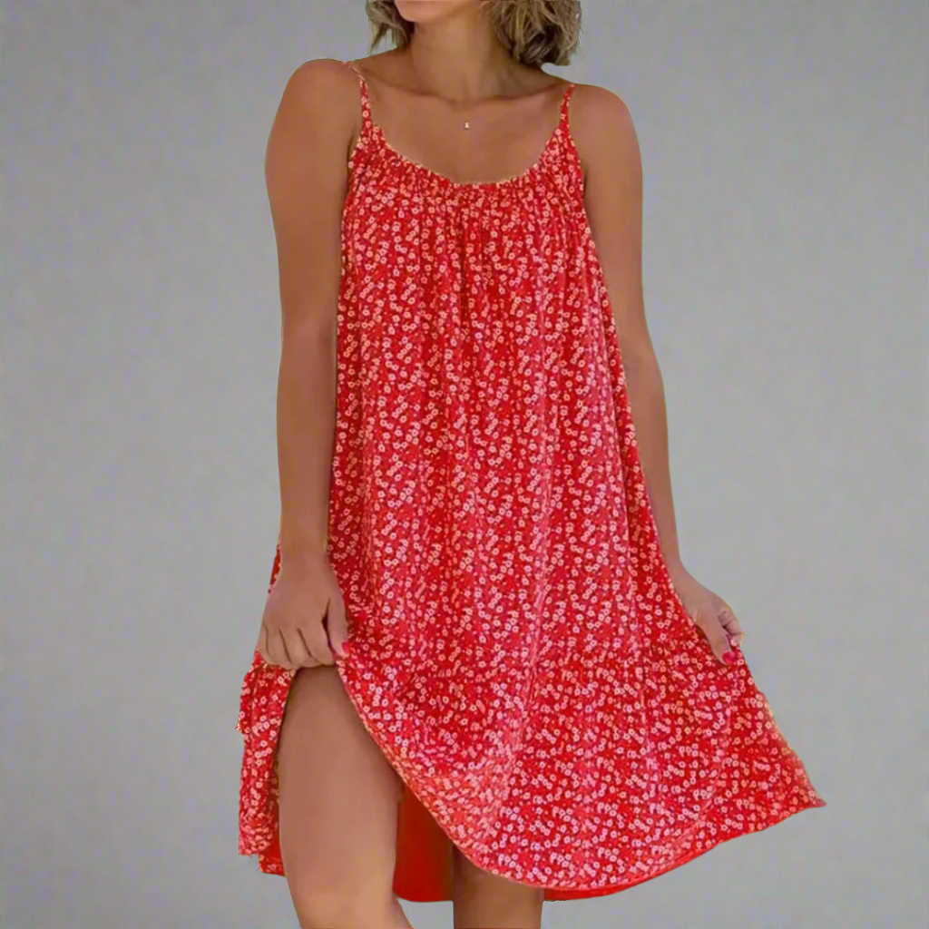 Women's Modern Floral Breezy Camisole Summer Dress