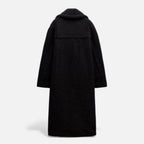 Cappotto Teddy lungo doppiopetto da donna