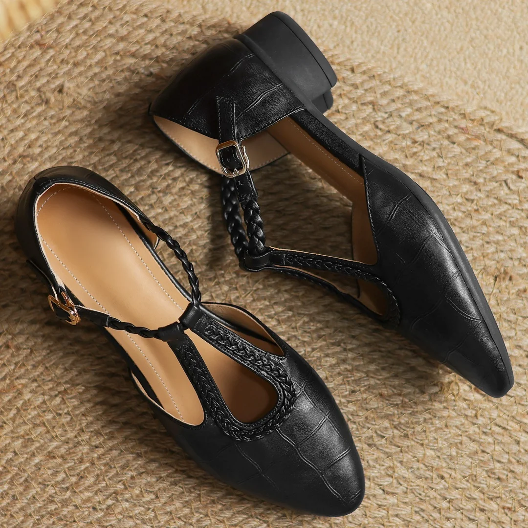 Pointed Toe Mary Jane Flats