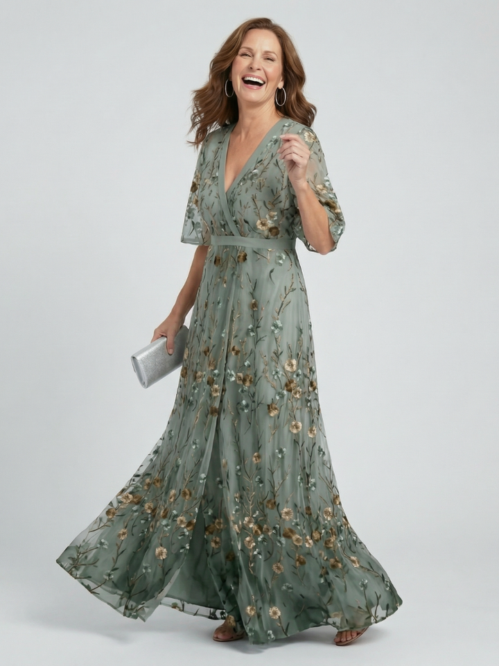 Halter Floral Flow Maxi Dress
