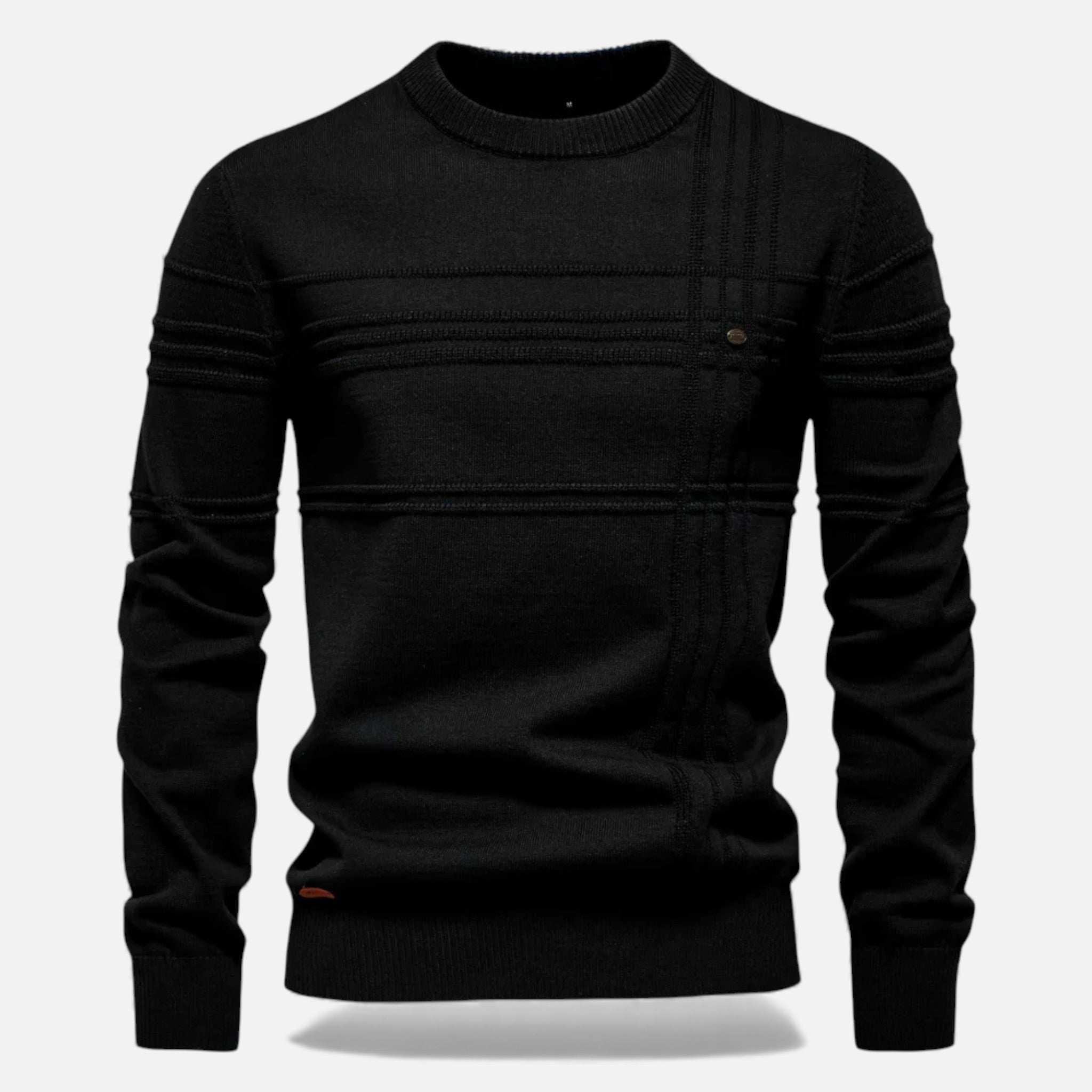 Men's Slim Fit Structured Knit Sweater